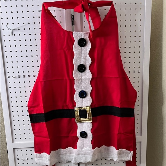 Festive Red Santa Apron - Picture 1 of 6